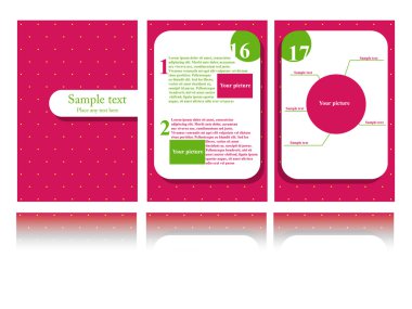 Brochure design clipart