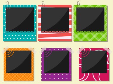 Photo frame set clipart