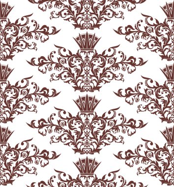 Dikişsiz vintage damask arka plan