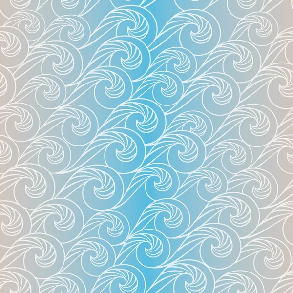 Welle nahtlose Muster Hintergrund — Stockvektor