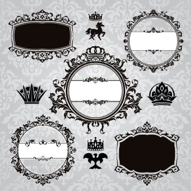 Vintage design elements clipart