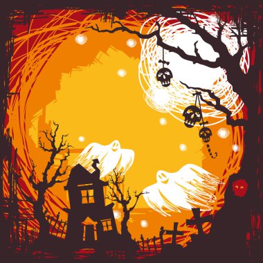 Halloween background clipart