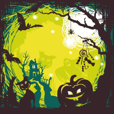 Halloween background clipart