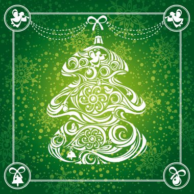 Noel ağacı kartı