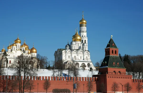 Кремлевская стена-Россия, Москва — стоковое фото