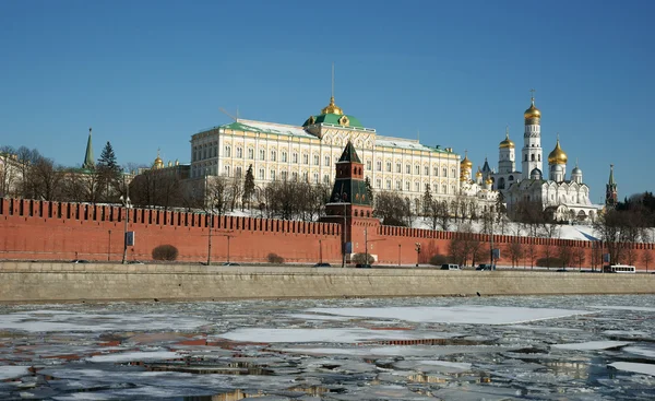 Kremelské zdi Rusko, Moskva — Stock fotografie
