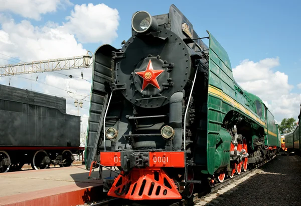 Staré parní lokomotivy — Stock fotografie