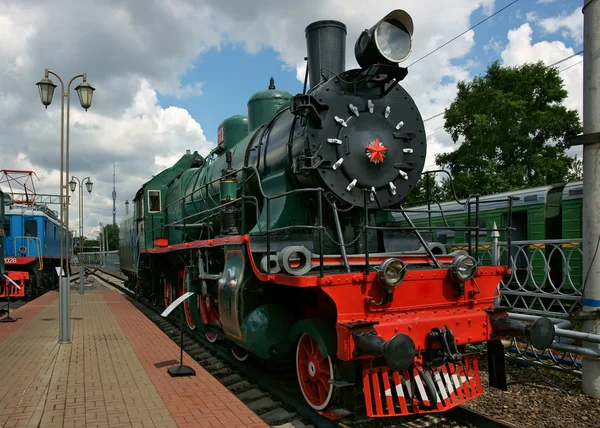 Eski buharlı lokomotif — Stok fotoğraf