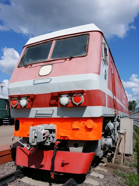 Motor diesel - a locomotiva Imagem De Stock