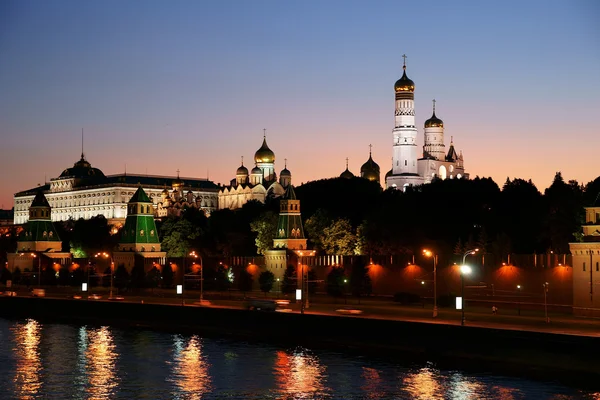 Russia, night, the Kremlin — Stock Photo, Image