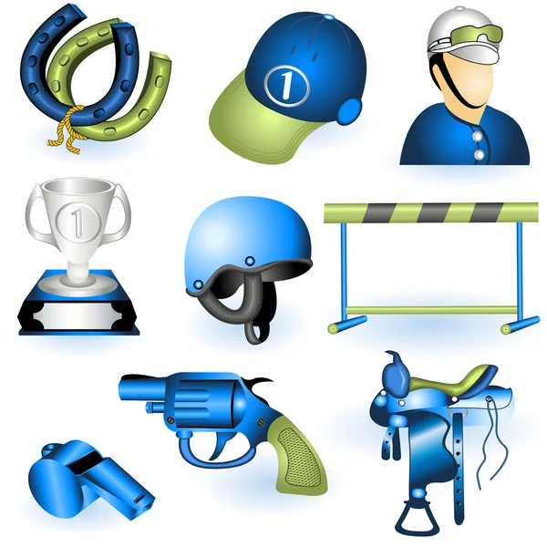 Icônes d'équipement sportif 3 — Image vectorielle