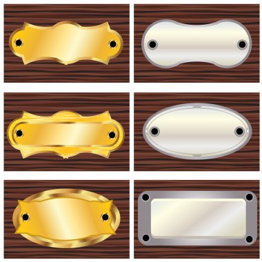 Door plates clipart