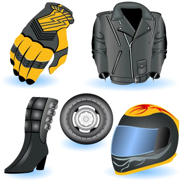 Iconos de motocicleta 1 — Vector de stock