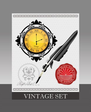 Vintage design elements clipart