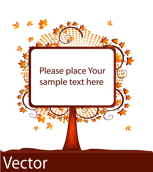 Árvore de comprimido em branco, vector — Vetor de Stock