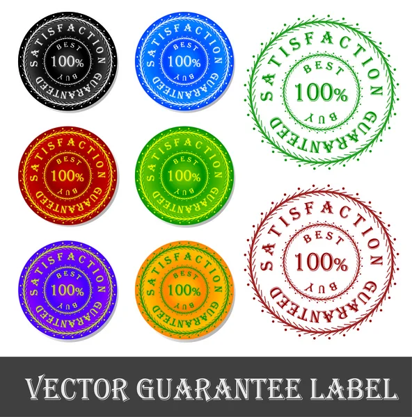 Label vector garantie — Stockvector