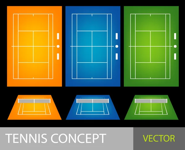 Concepto de tenis — Archivo Imágenes Vectoriales