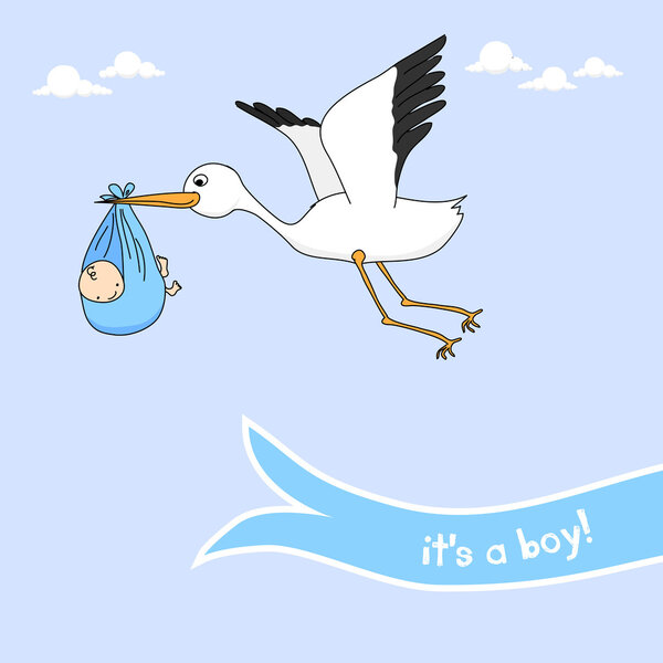 Baby boy announcement