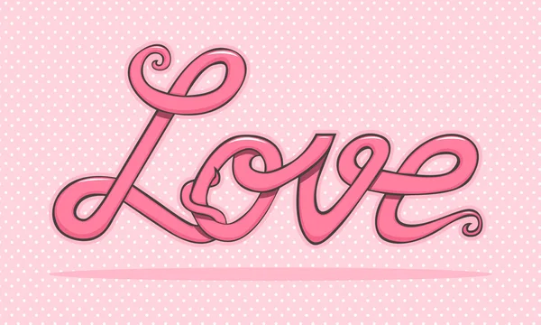 Vecteur de texte Love — Image vectorielle