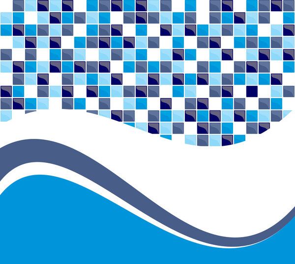 Blue tile background