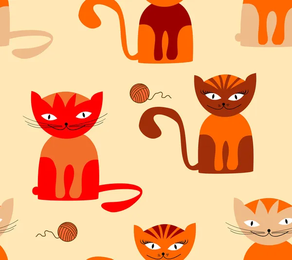 Chats sans couture — Image vectorielle