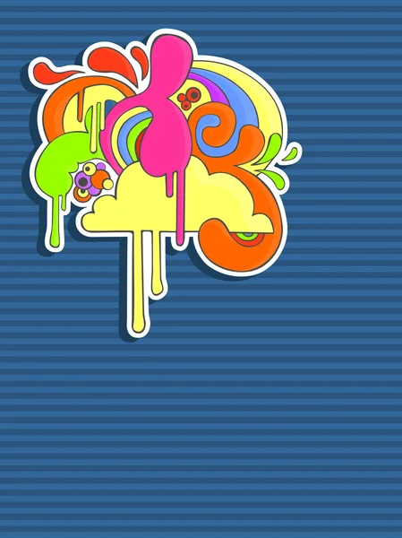 다채로운 추상적인 디자인 — 스톡 벡터