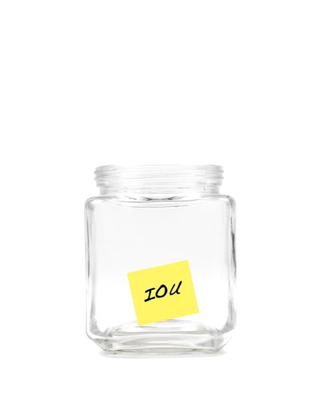 IOU Jar — Stock Fotó