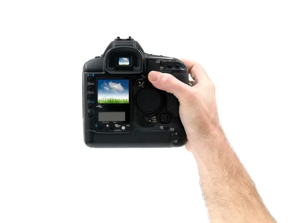 手持ちのデジタル カメラ — ストック写真
