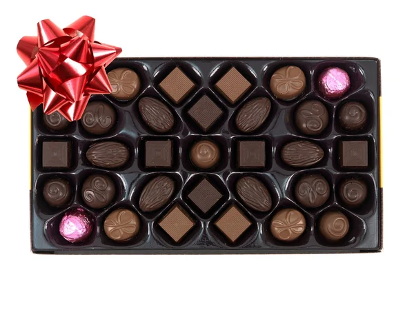 Caixa de presente de chocolate — Fotografia de Stock