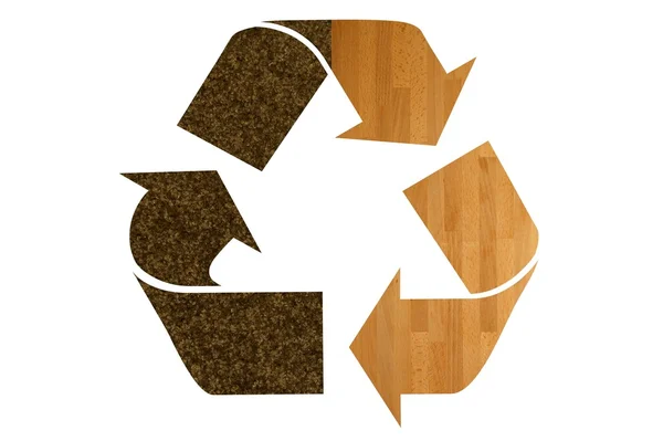 Símbolo da reciclagem — Fotografia de Stock