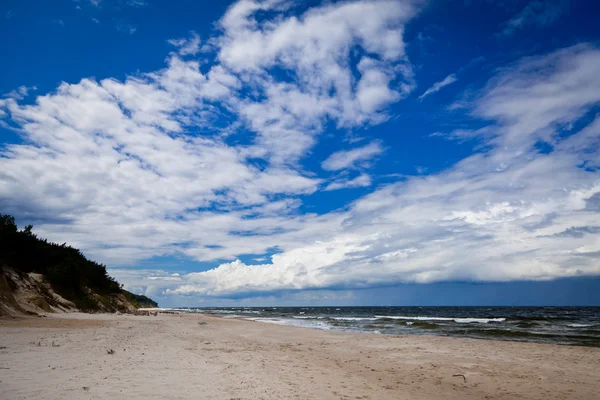 Baltic sea landscape with cloudy sky — Stock Photo, Image