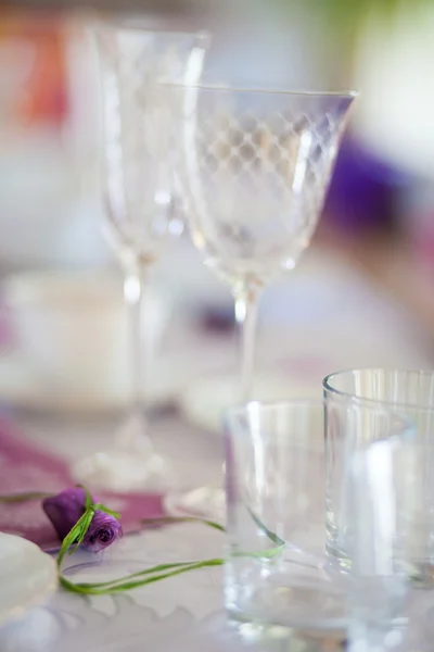 ロマンチックなテーブル料理装飾 — ストック写真