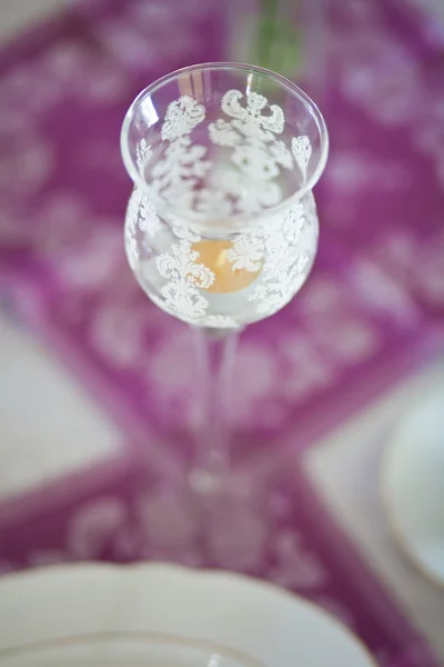 Romantic table dishes decoration — Stock Photo, Image