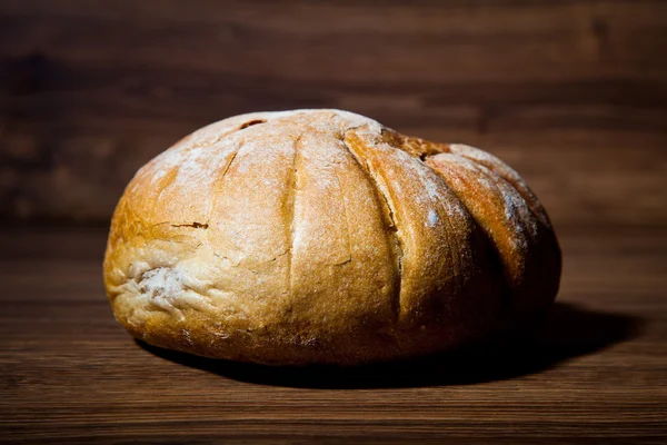 Stock image Composition of fresh bread on wood