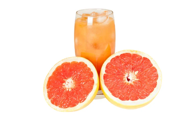 Грейпфрут и сок — стоковое фото