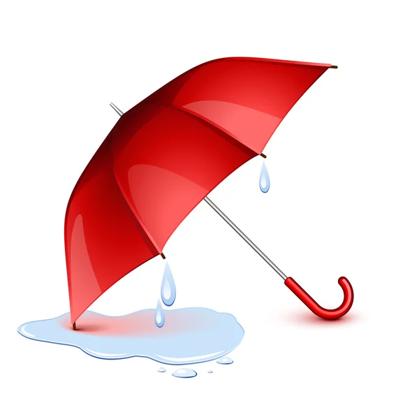 Guarda-chuva molhado — Vetor de Stock