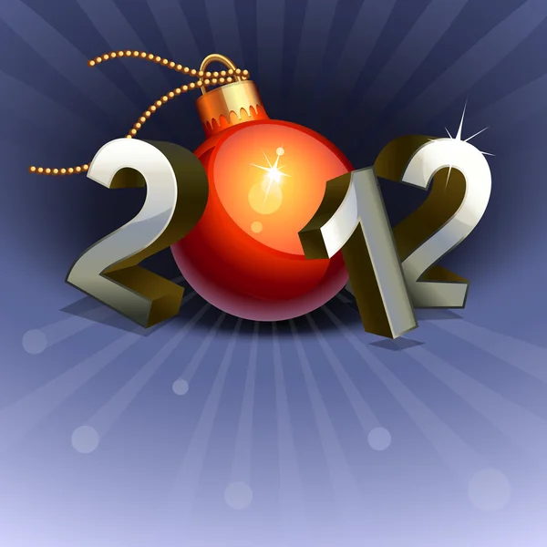 Yeni yıl 2012 — Stok Vektör