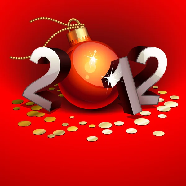 Új év 2012 — Stock Vector
