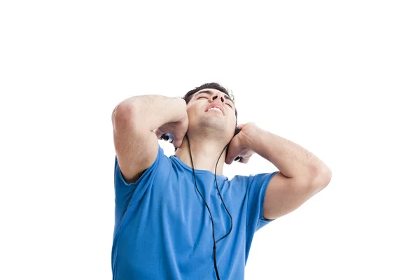 Joven escuchar música —  Fotos de Stock