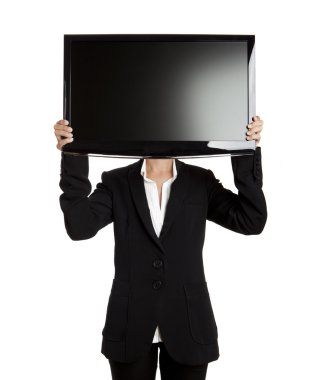 TV head clipart