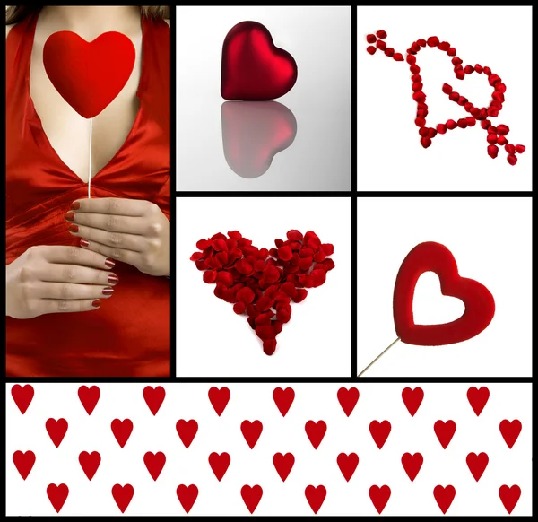 Valentine collage — Stock Photo, Image