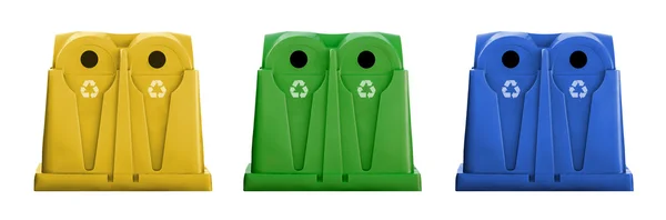 Reciclar contenedores —  Fotos de Stock