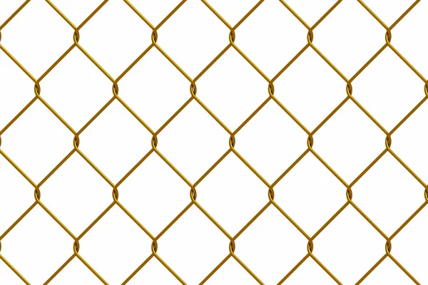 Gold iron wire fence