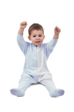 Toddle in pajamas clipart