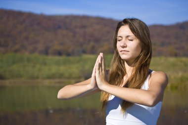 Yoga yapan kadın