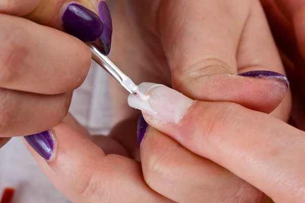 Stage of manicure — Stock Photo, Image