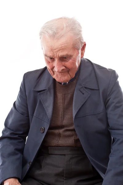 Uomo anziano di mentalità — Foto Stock