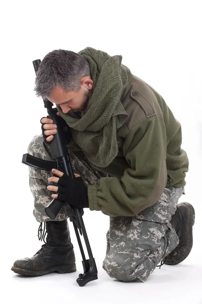 Paramilitaire soldaat — Stockfoto