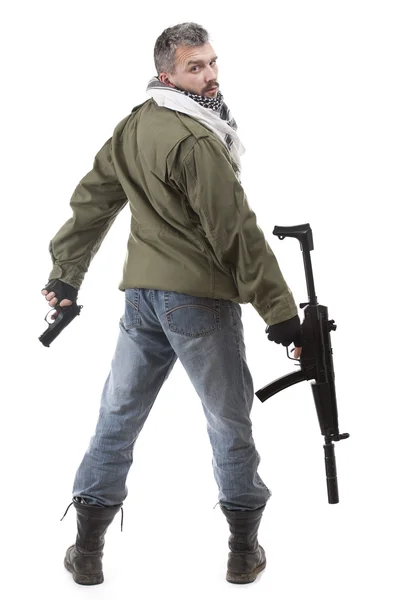 Terrorista con rifle —  Fotos de Stock