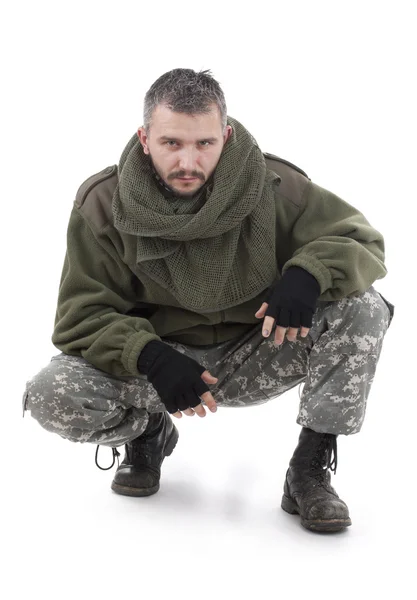 Paramilitärischer Soldat — Stockfoto